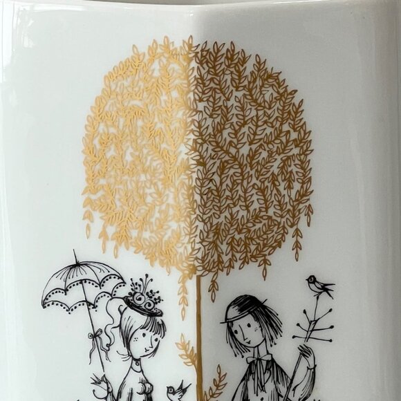 Vtg. 1960s Rosenthal Studio Line The Lovers Wedding Vase Raymond Peynet Germany - Picture 7 of 13